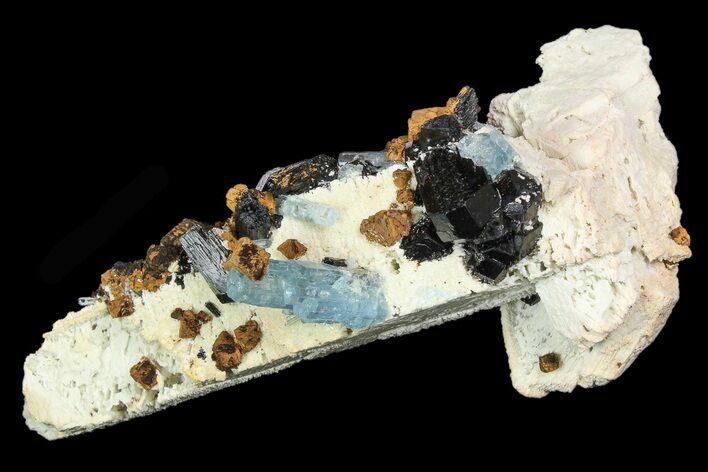 Spectacular, Aquamarine, Schorl & Feldspar Association - Namibia #92459